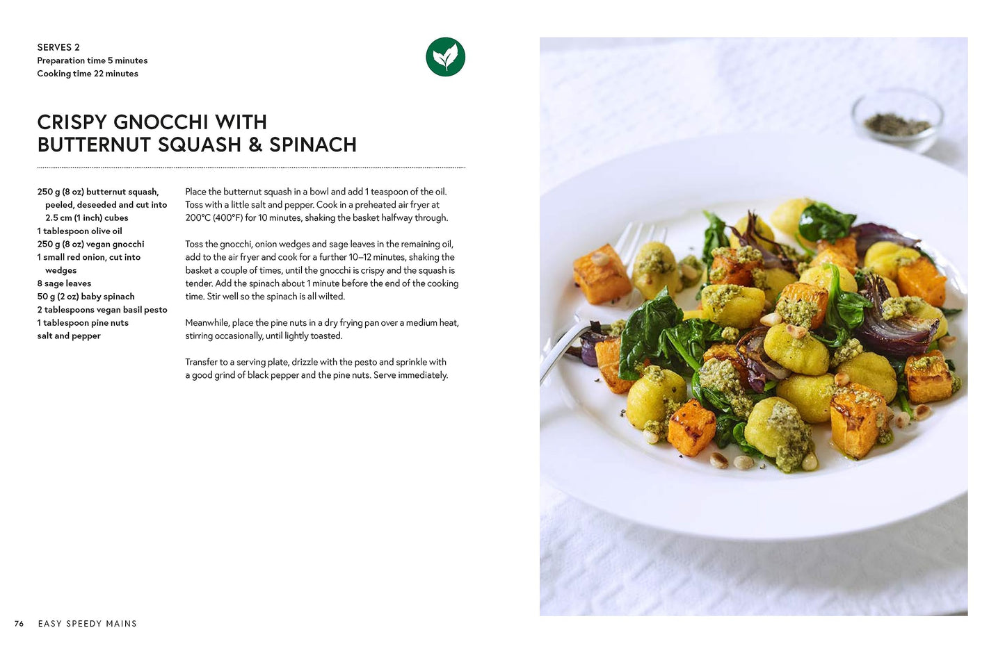 The Green Air Fryer Cookbook: 80 quick and tasty vegan and vegetarian recipes