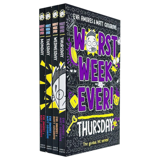Worst Week Ever! Series 4 Books Collection Set (Monday, Tuesday, Wednesday, Thursday)