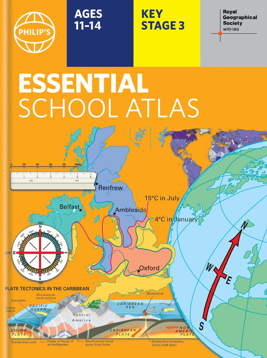 Philip's RGS Essential School Atlas: Hardback edition (Philip's World Atlas)