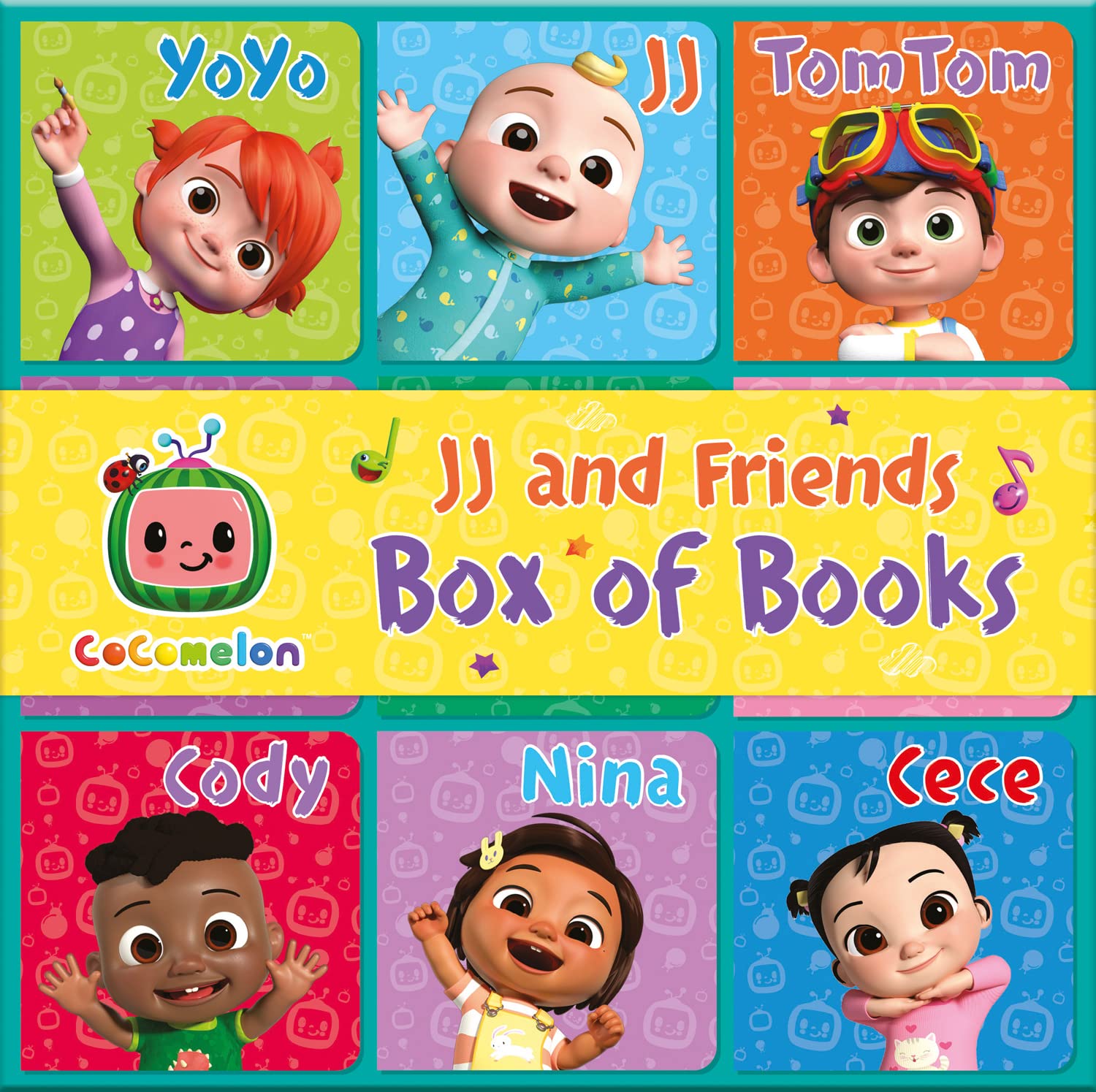 CoComelon: JJ & Friends Box of Books: Learn about JJ and friends with this box of 9 early-learning illustrated board books for children aged 1, 2 3 and 4 years