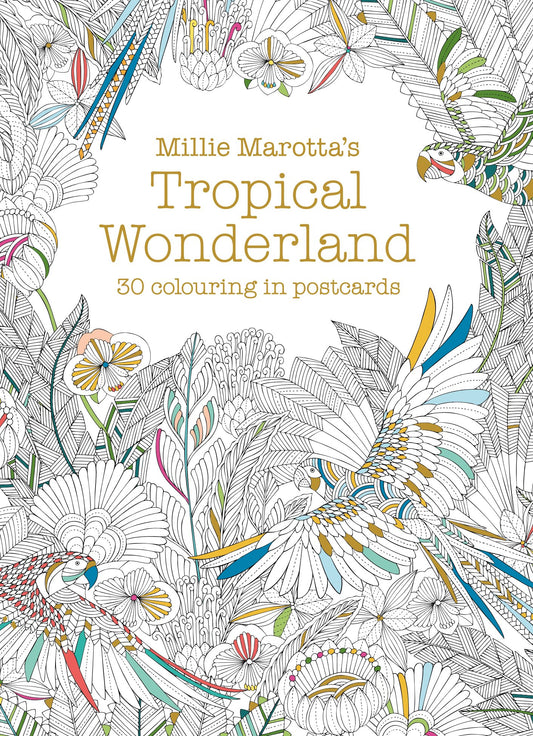 Millie Marotta's Tropical Wonderland Postcard Book: 30 beautiful cards for colouring in: 13